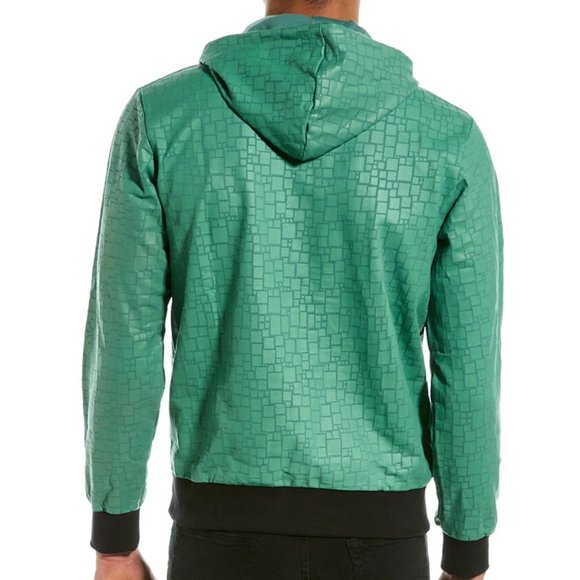 Eleven Paris Coated Hoodie - Fir Green - Picture 2 of 9